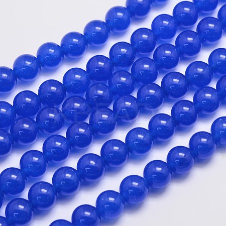 Natural & Dyed Malaysia Jade Bead Strands G-A146-10mm-A21-1