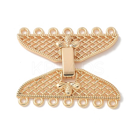 Brass Snap Clasps KK-U052-26G-1