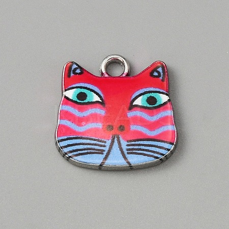 Alloy Enamel Pendants ENAM-CJC0006-52A-1