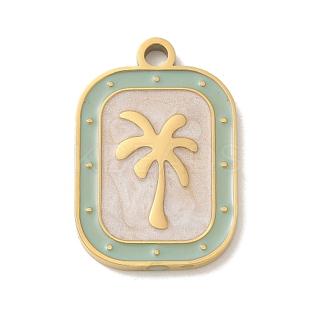 304 Stainless Steel Enamel Pendants STAS-I322-83G-C-1