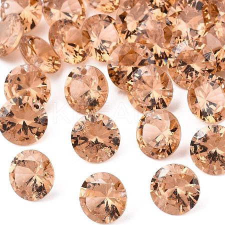 Cubic Zirconia Charms ZIRC-N033-C-06-1