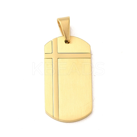 PVD Vacuum Plating 304 Stainless Steel Pendants STAS-C105-06G-1