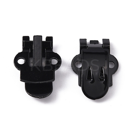 Iron Flat Blank Shoe Clips IFIN-WH0072-01B-EB-1