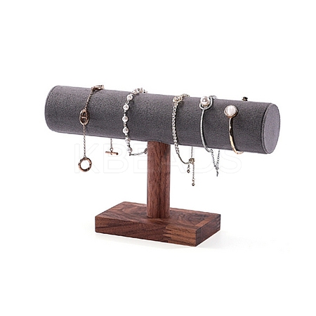 1-Tier Wood Bracelet Organizer Display Racks ODIS-B002-01B-02-1