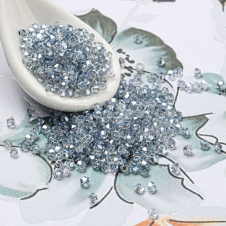 Transparent Electroplate Glass Beads EGLA-M030-02A-PL02-1