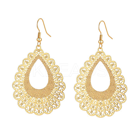 Hollow Brass Dangle Earrings for Women WG72A0C-06-1