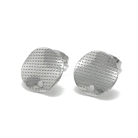 Non-Tarnish 304 Stainless Steel Stud Earring Findings LS-STAS-Q225-06A-1