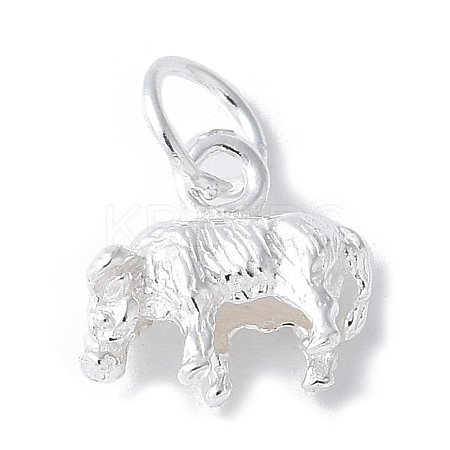 925 Sterling Silver 3D Chinese Zodiac Charms STER-P066-01S-02-1