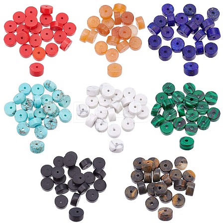 160Pcs 8 Style Natural & Synthetic Mixed Gemstone Beads G-NB0003-43-1