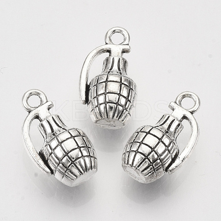 Tibetan Style Alloy Pendants TIBEP-T009-35AS-RS-1