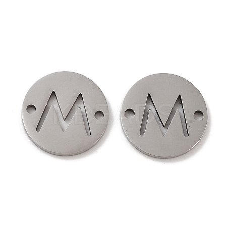 Non-Tarnish 201 Stainless Steel Hollow Flat Round Links FIND-R149-03M-P-1
