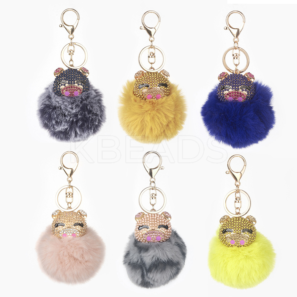 Wholesale Pom Pom Ball Keychain