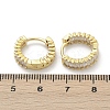 Brass Micro Pave Cubic Zirconia Hoop Earrings EJEW-M082-11G-4