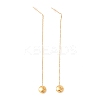 Long Chain with Round Ball Dangle Stud Earrings EJEW-A067-17G-4