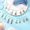 Natural Paua Shell Dangle Earrings EJEW-JE06274-1