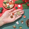 40Pcs 20 Styles Christmas Opaque Resin Decoden Cabochons RESI-YW0001-83-5