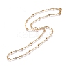 304 Stainless Steel Cable Chains/Satellite Chains Necklaces NJEW-L159-07A-G-2