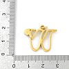 304 Stainless Steel Pendants STAS-R137-01G-W-3