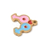 304 Stainless Steel Enamel Charms LS-STAS-P388-19J-G-2