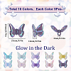 50Pcs 10 Colors Luminous UV Plating Rainbow Iridescent Acrylic Beads TACR-SC0001-29-2