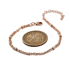 Rack Plating Brass Cable Chain Bracelets BJEW-G735-04RG-5