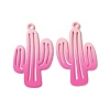 Spray Painted Alloy Charms PALLOY-P291-19M-03-3