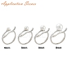 Brass Cup Peg Open Cuff Ring Settings LS-KK-G518-10P-02-4