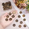 50Pcs Tibetan Style Brass Plain Edge Bezel Cups KK-HY0001-22-3