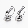 Tarnish Resistant 304 Stainless Steel Leverback Earring Findings STAS-H423-05P-2