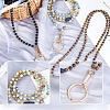 Natural Gemstone Name Card Straps HJEW-FH00039-4