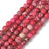 Dyed Natural Regalite/Imperial Jasper/Sea Sediment Jasper Beads Strands G-B124-C05-2