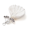 Copper Wire Wrapped Shell Pendants PALLOY-JF02709-02-4