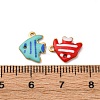 304 Stainless Steel Enamel Charms X-STAS-Q363-14F-G-3