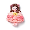 Cartoon Girls Opaque Resin Decoden Cabochons RESI-S392-06B-01-1