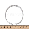 201 Stainless Steel with Rhinestone Bangles for Women LS-BJEW-B138-04P-5