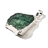 Raw Rough Natural Dyed Quartz Crystal Pendants G-G895-05S-09-2