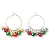 Christmas Brass Bell Wine Glass Charms AJEW-JO00257-1