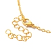 Colorful Rhinestone Heart with Unicorn Pandant Necklace with Cable Chains LS-NJEW-K246-01G-4