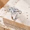 Brass Adjustable Finger Rings RJEW-D314-03P-1