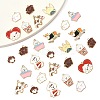 28Pcs 10 Styles Alloy Enamel Pendants ENAM-FS0003-09-3