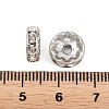 304 Stainless Steel Rhinestone Spacer Beads STAS-N133-02C-01P-3