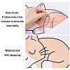 Translucent PVC Self Adhesive Wall Stickers STIC-WH0015-335-6