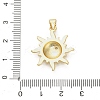 Brass Micro Pave Cubic Zirconia Pendants KK-L252-02G-3