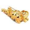 Christmas Theme Alloy Colorful Rhinestone Brooches JEWB-S022-02B-G-2