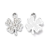 Rack Plating Alloy Crystal Rhinestone Pendants RB-L036-VF865-1-1