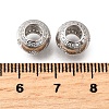 925 Sterling Silver Cubic Zirconia European Beads STER-F061-08P-2