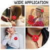 Polyester & Alloy & Acrylic & Abs Flower Ornament Accessories DIY-WH0588-78A-6