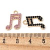 Alloy Rhinestone Pendants PALLOY-E775-04G-3