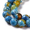 Natural Fire Crackle Agate Bead Strands G-K166-06F-10mm-08-6