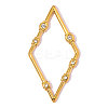 304 Stainless Steel with Crystal Rhinestone Pendants RB-OY001-81G-02-1